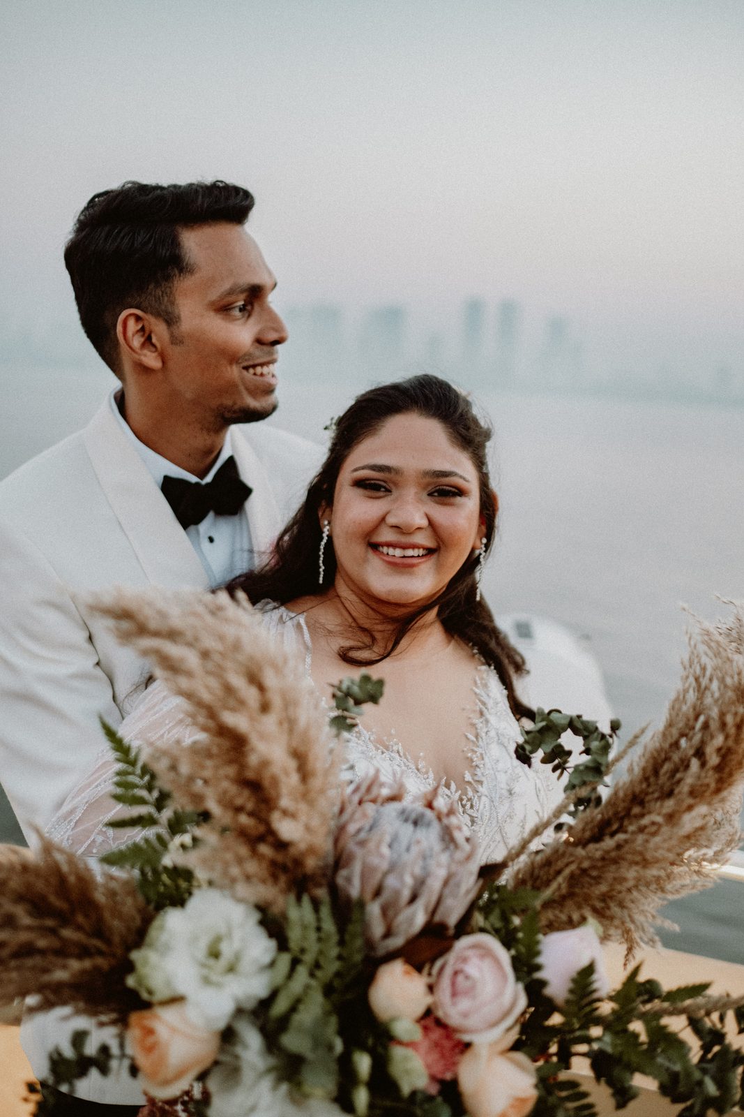 Bride holding her bouquet